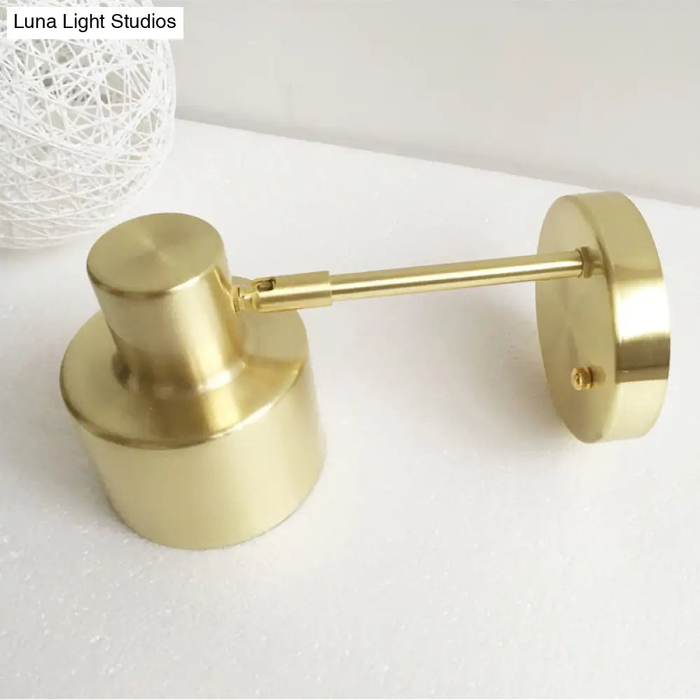Modern Brass Grenade Shade Wall Sconce - Head Corridor Light
