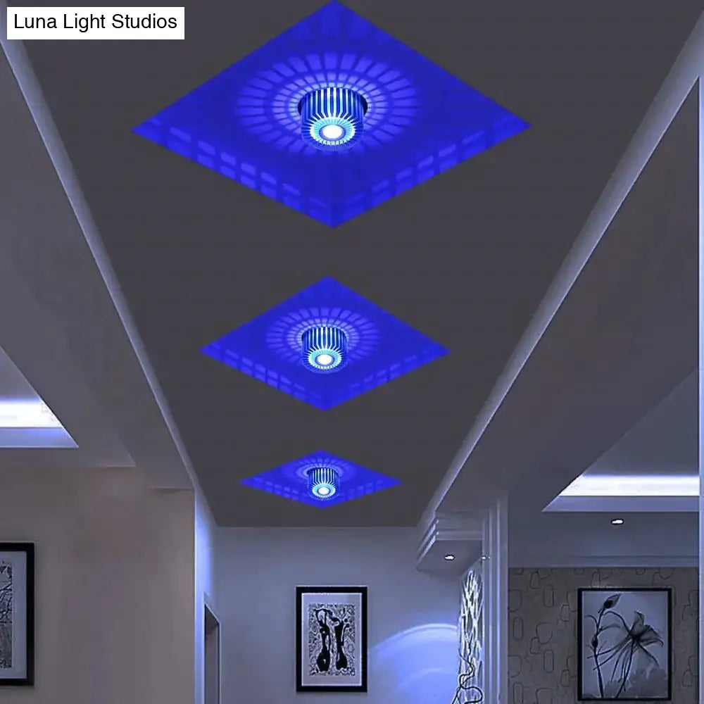 Modern Ceiling Light Colorful Indoor Led Lamp 3W Wall Sconce For Gallery Balcony Lamp Porch Light