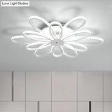 Modern Chrysanths Ceiling Led Light Fixture For Living Room In Warm Or White Sizes 23.5’ - 41