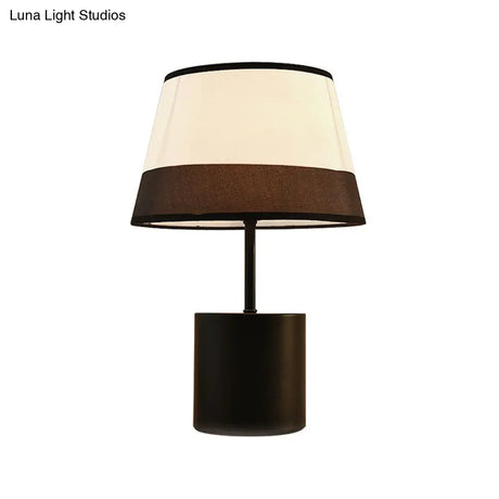 Modern Cone Led Reading Light In Black/Blue - Perfect For Bedroom Tasks