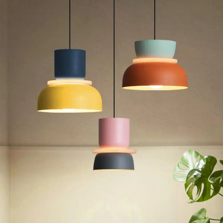 Modern Contemporary Pendant Lighting Colorful Macaron LED Hanging Light Fixture pendant Light