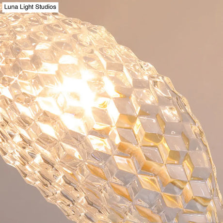 Modern Crystal Beveled Shade Wall Sconce Light - Elegant Brass 1-Light Fixture For Hallway