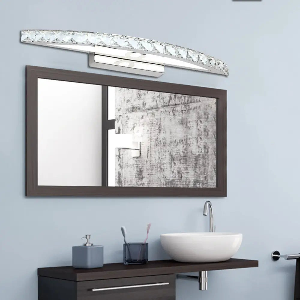 Modern Crystal Bow Wall Sconce In Clear/Champagne 17-27.5 Wide Clear / 17