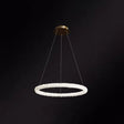 Modern Crystal Circle Chandelier For Restaurants - Pendant Lighting Clear / 12’ Circline