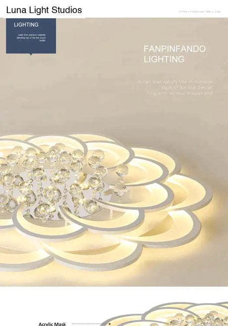 Modern Crystal LED Ceiling Lights For Living Room Bedroom Home Deco Ceiling Lamp Ceiling