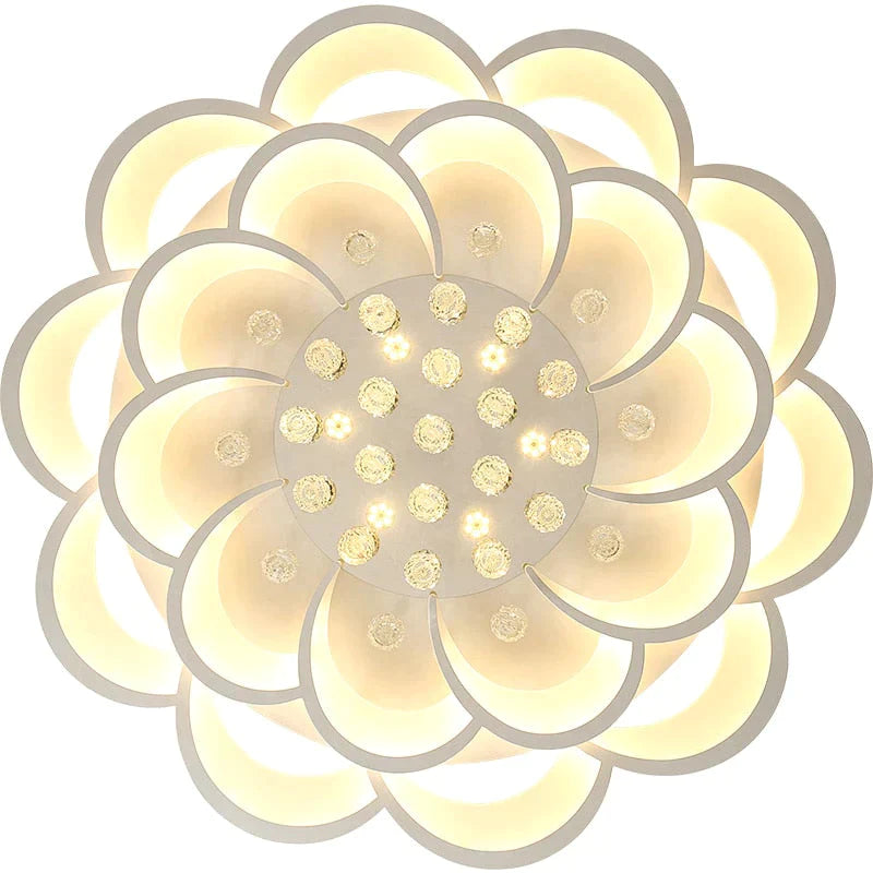 Modern Crystal Led Ceiling Lights For Living Room Bedroom Home Deco Lamp