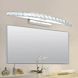 Modern Crystal Led Vanity Light For Bathroom Wall Mounting - Warm/White Clear / White