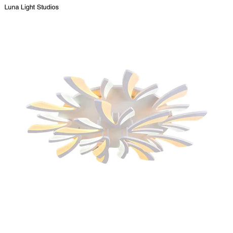 Modern Dandelion Flush Mount Light - Acrylic Ceiling Fixture With 3/5/9 Lights For Living Room In