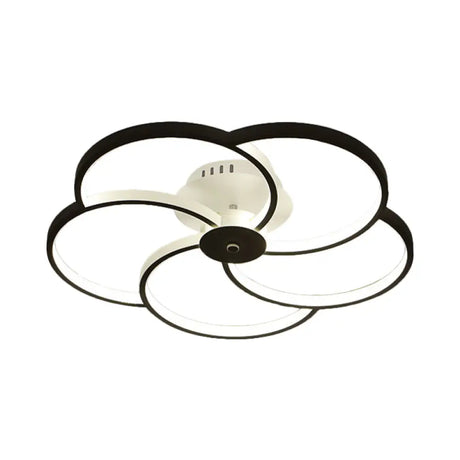 Modern Flushmount Floweret Led Ceiling Light Fixture 18/21.5/32 Metal Design In Warm/White - Bedroom