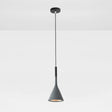 Modern Geometric Resin Hanging Lamp For Bedroom - Stylish Ceiling Lighting With 1 Bulb Grey