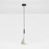 Modern Geometric Resin Hanging Lamp For Bedroom - Stylish Ceiling Lighting With 1 Bulb White