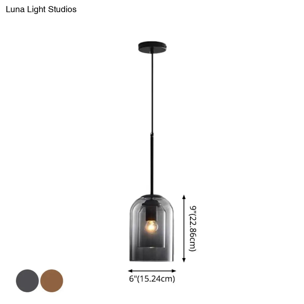 Modern Glass Bell Pendant Lamp For Stylish Bedroom Ceiling