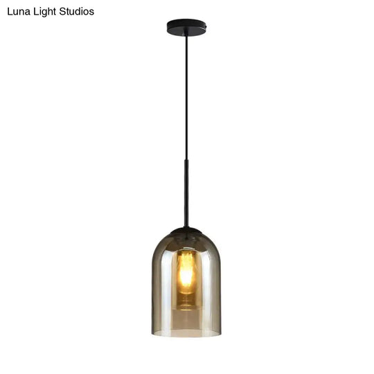Modern Glass Bell Pendant Lamp For Stylish Bedroom Ceiling
