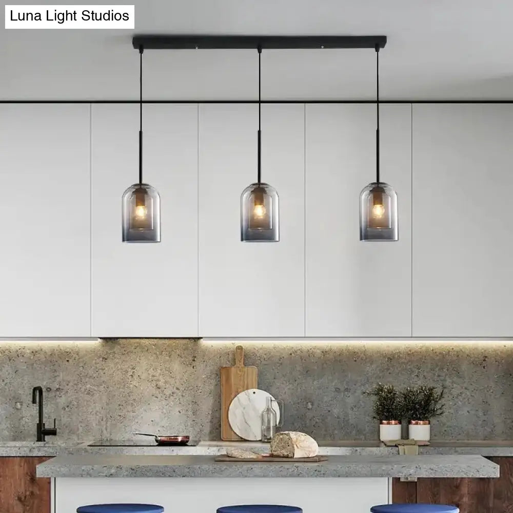 Modern Glass Bell Pendant Lamp For Stylish Bedroom Ceiling
