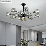 Modern Glass Bubble Chandelier Pendant Lights For Bedrooms