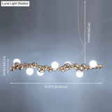 Modern Gold Metal Pendant Lighting With Glass Spherical Shade - Ideal For Dining Table Or Island