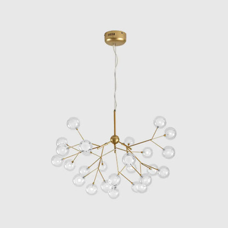 Modern Gold Sputnik Led Chandelier For Dining Room - Stylish Metal Pendant Fixture 27 / Bubble