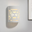 Modern Hollow Out Design 1-Light White Led Wall Sconce