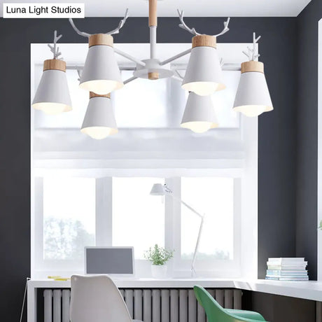 Modern Iron Deer Horn Kids Pendant Chandelier - Stylish Room Lighting Fixture