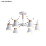 Modern Iron Deer Horn Kids Pendant Chandelier - Stylish Room Lighting Fixture