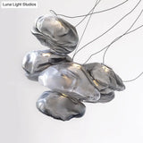 Modern Lattice Glass Ceiling Hanging Light Fixture For Restaurants - 1 Bun