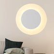 Modern Led Acrylic Wall Sconce Halo Ring White Lighting Fixture In Warm/White Light / Warm