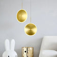 Modern Led Brass Bedside Light With Aluminum Shade / 8’ B