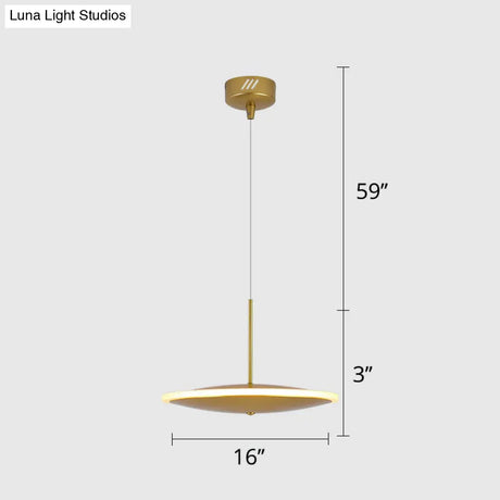 Modern Led Brass Bedside Light With Aluminum Shade