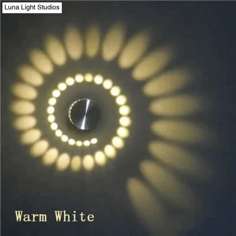 Modern Led Ceiling Light 3W Rgb Wall Sconce For Art Gallery Decoration Front Balcony Lamp Porch