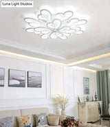 Modern Led Ceiling Light Butterfly Lamp Shape With Remote Control Acrylic Lights For Living Room