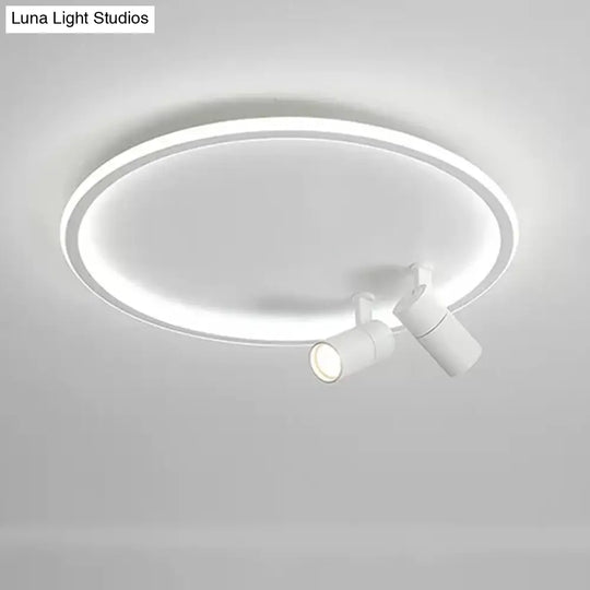 Modern Led Ceiling Light With Nordic Acrylic Design - Perfect For Study Rooms