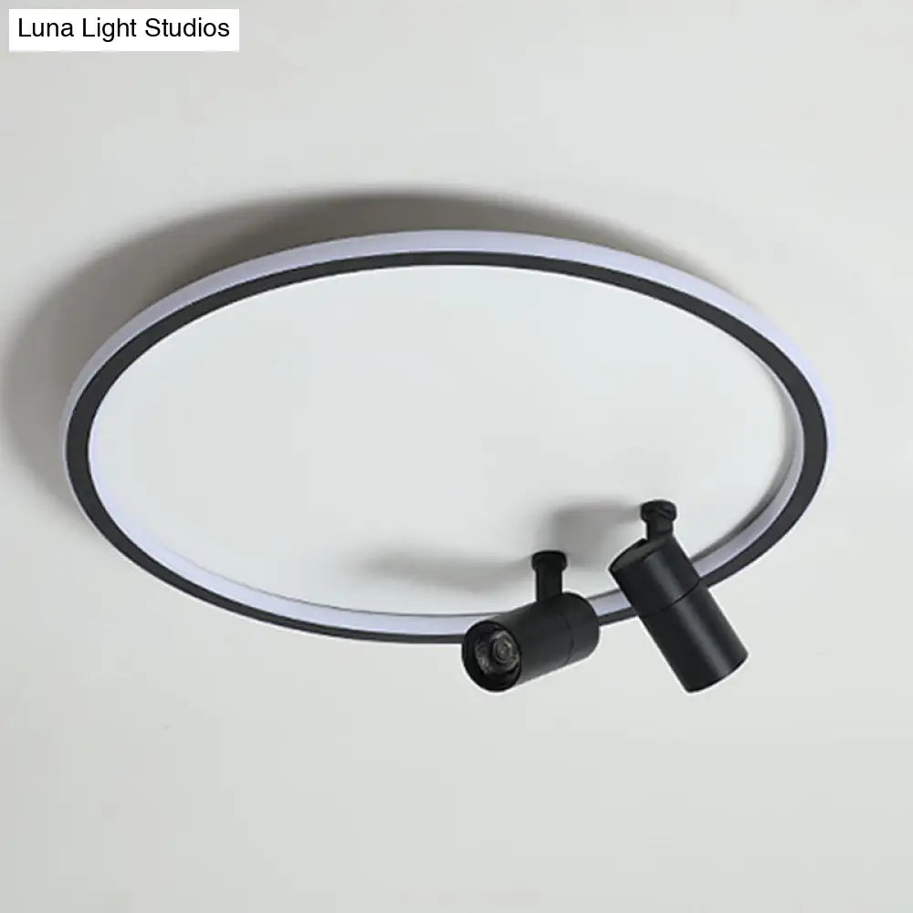 Modern Led Ceiling Light With Nordic Acrylic Design - Perfect For Study Rooms