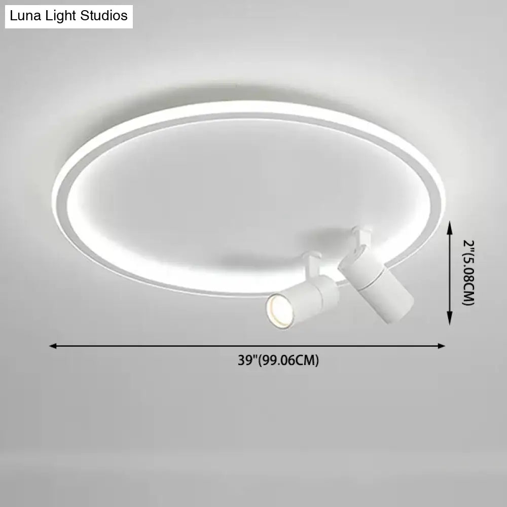 Modern Led Ceiling Light With Nordic Acrylic Design - Perfect For Study Rooms