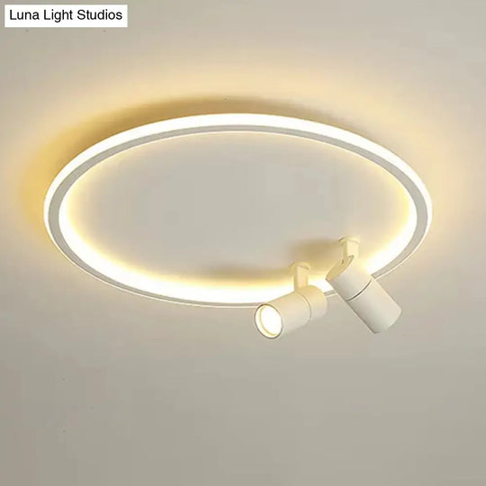 Modern Led Ceiling Light With Nordic Acrylic Design - Perfect For Study Rooms