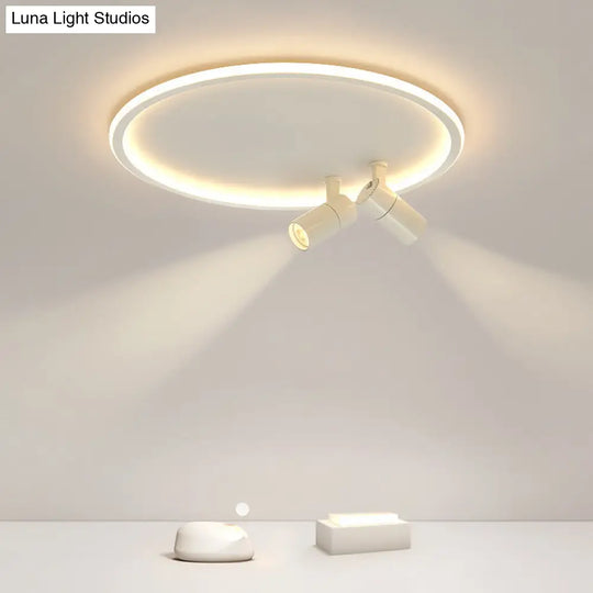 Modern Led Ceiling Light With Nordic Acrylic Design - Perfect For Study Rooms