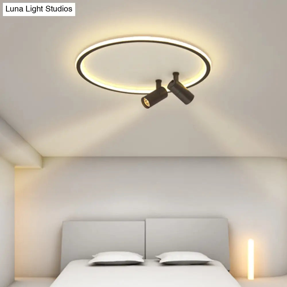 Modern Led Ceiling Light With Nordic Acrylic Design - Perfect For Study Rooms