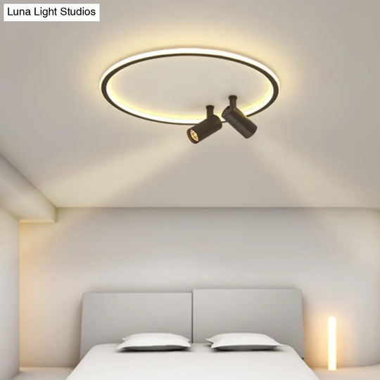 Modern Led Ceiling Light With Nordic Acrylic Design - Perfect For Study Rooms