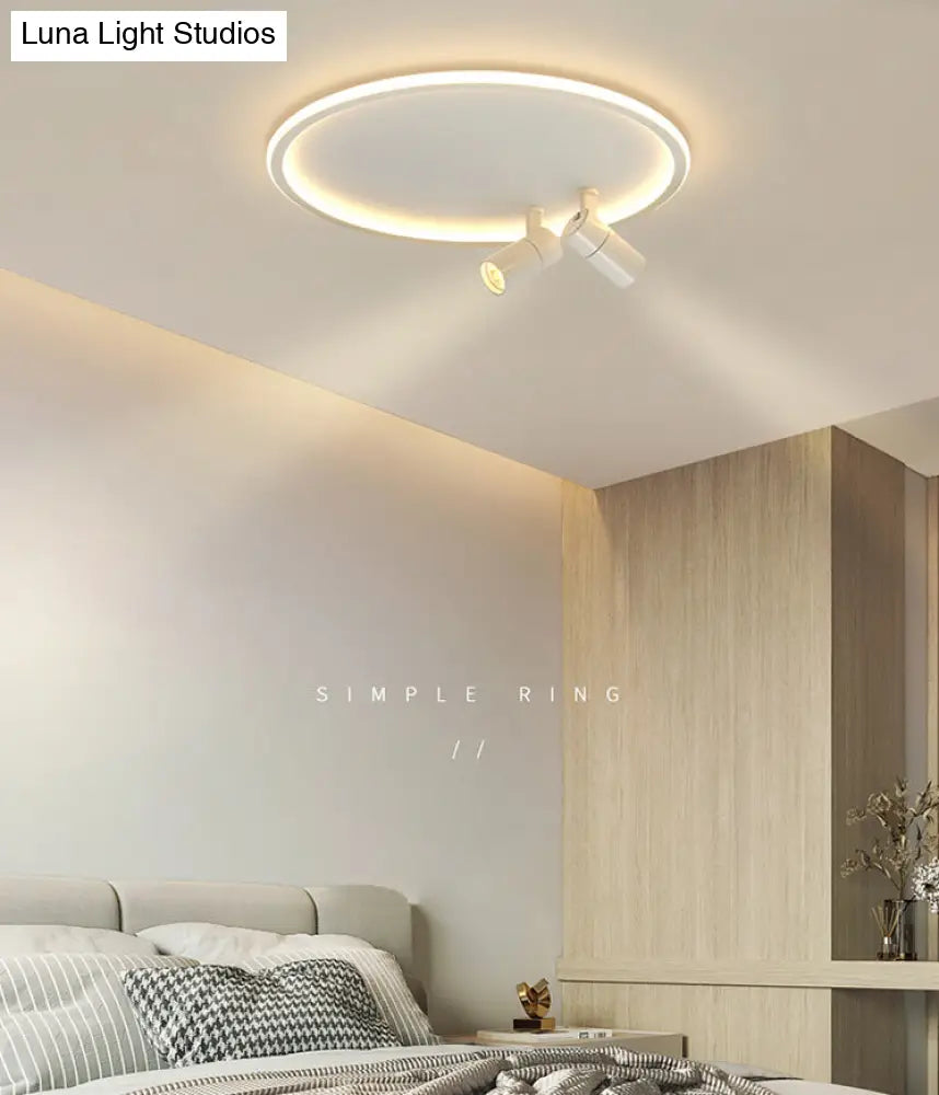 Modern Led Ceiling Light With Nordic Acrylic Design - Perfect For Study Rooms