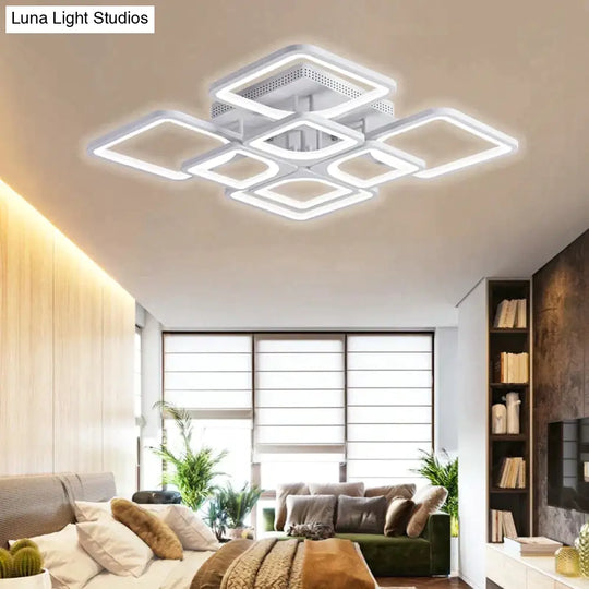 Modern Led Ceiling Lights App Remote Control Dimmable Light For Living Room Bedroom Fixture Indoor