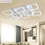 Modern Led Ceiling Lights App Remote Control Dimmable Light For Living Room Bedroom Fixture Indoor