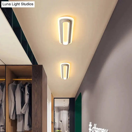 Modern Led Ceiling Lights For Living Room Bedroom Study Corridor White Black Color Surface Mounted