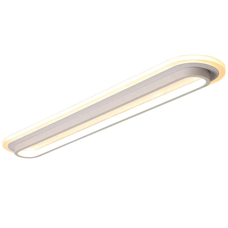 Plafonniers modernes de LED pour la lampe montée par surface noire blanche de couloir de salon