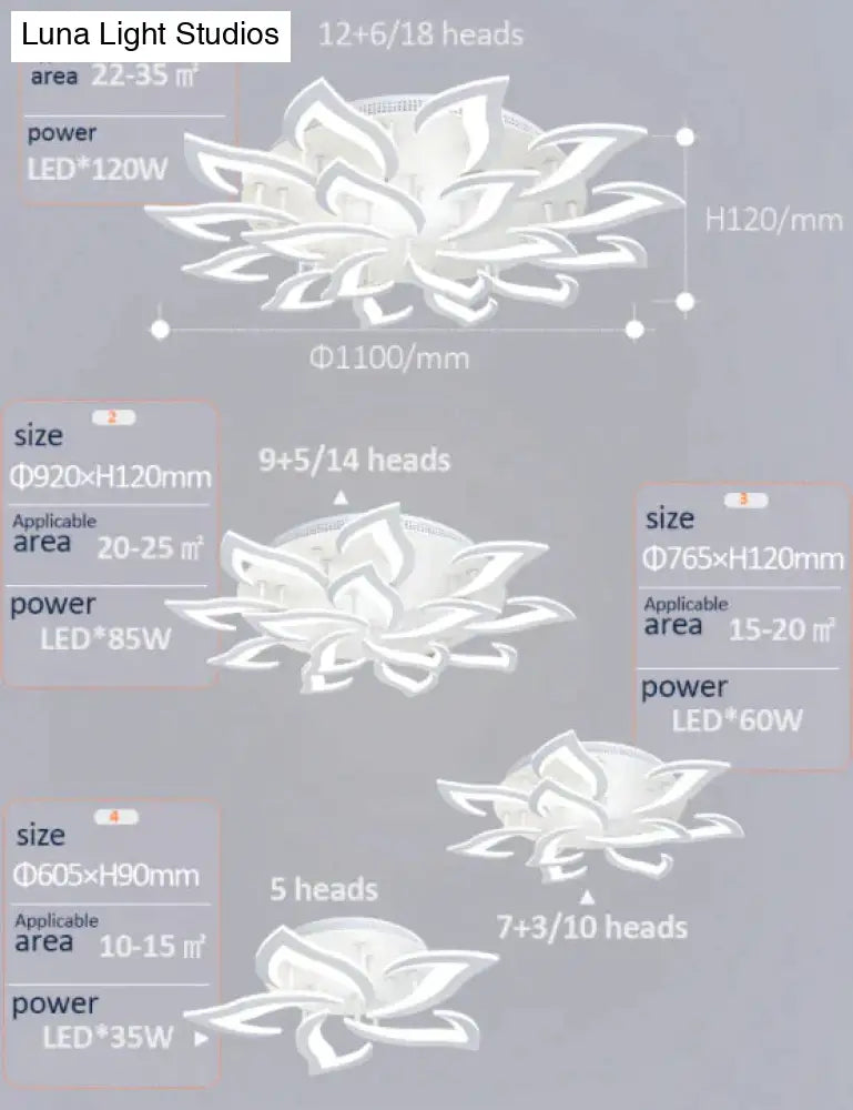 Modern Led Ceiling Lights For Living Room Kitchen Bedroom Kids Dimmable Lamp Art Deco Fixture With