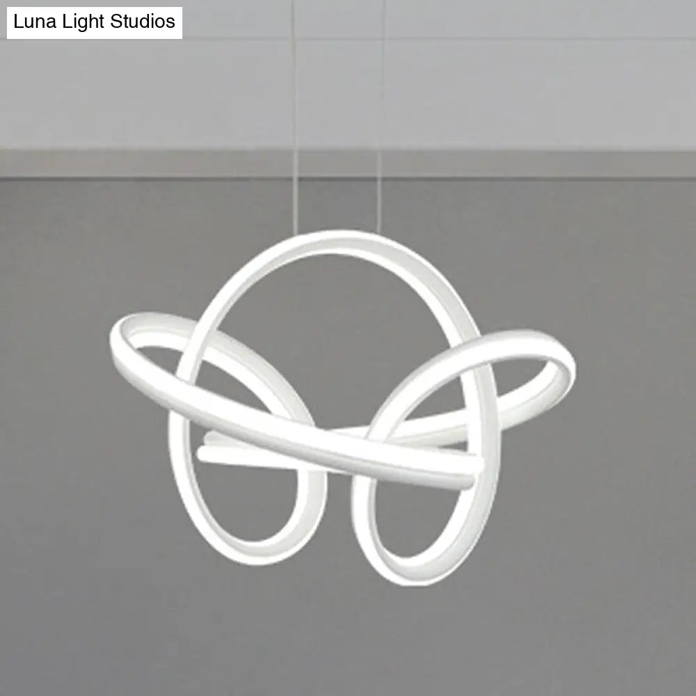 Minimalist Led Chandelier Light: Sleek Acrylic Finish Perfect For Living Room