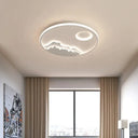 Modern Led Circle Ceiling Light With Acrylic Shade In Warm/White 17’/20.5’/25’ Diameter -