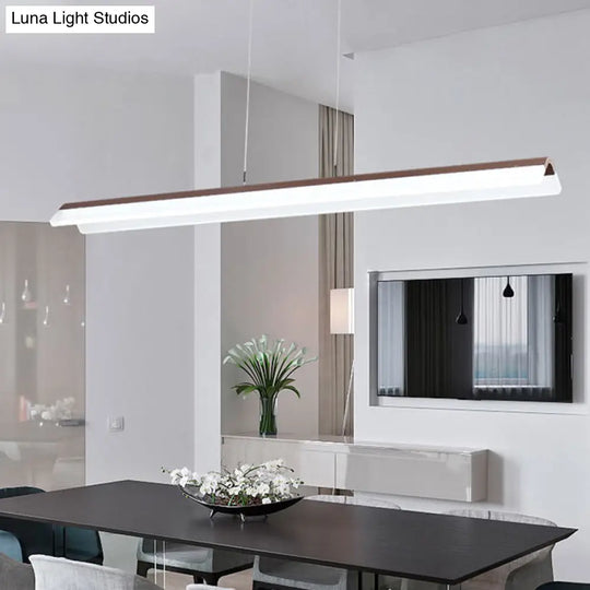 Modern Led Coffee Pendant Light For Dining Room & Kitchen Island