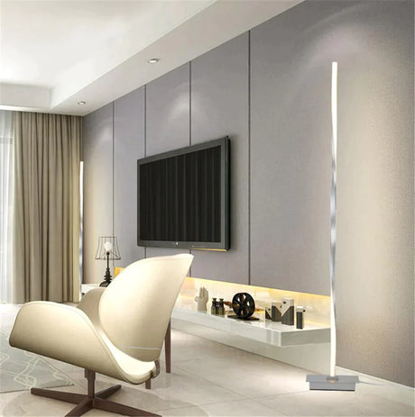 Modern Led Floor Lamp For Living Room Standing Pole Light Bedrooms Offices Bright Dimmable Table