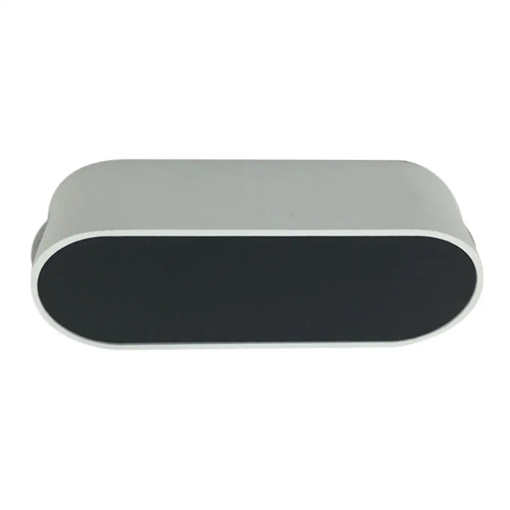 Modern Led Flush Wall Sconce - Simplicity Black & White Lamp With Metal Shade In Vibrant Colors