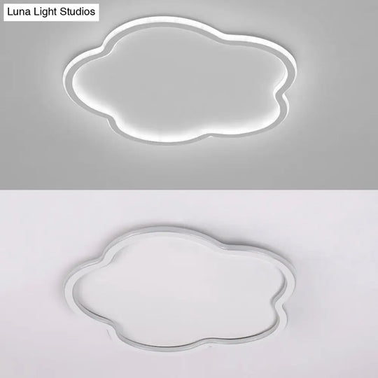 Modern Led Metal Flush Mount Ceiling Light Fixture For Flower Bedroom Illumination