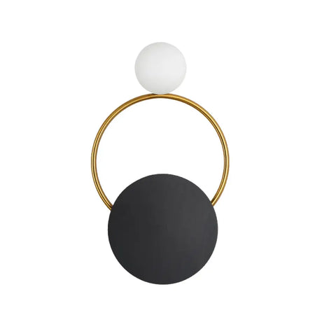 Modern Led Metal Wall Mounted Light Fixture In Black With White/Yellow Lighting
